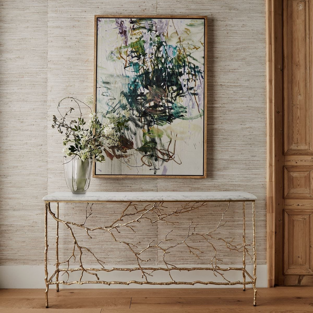 Golden Chestnut Console Table by Uttermost