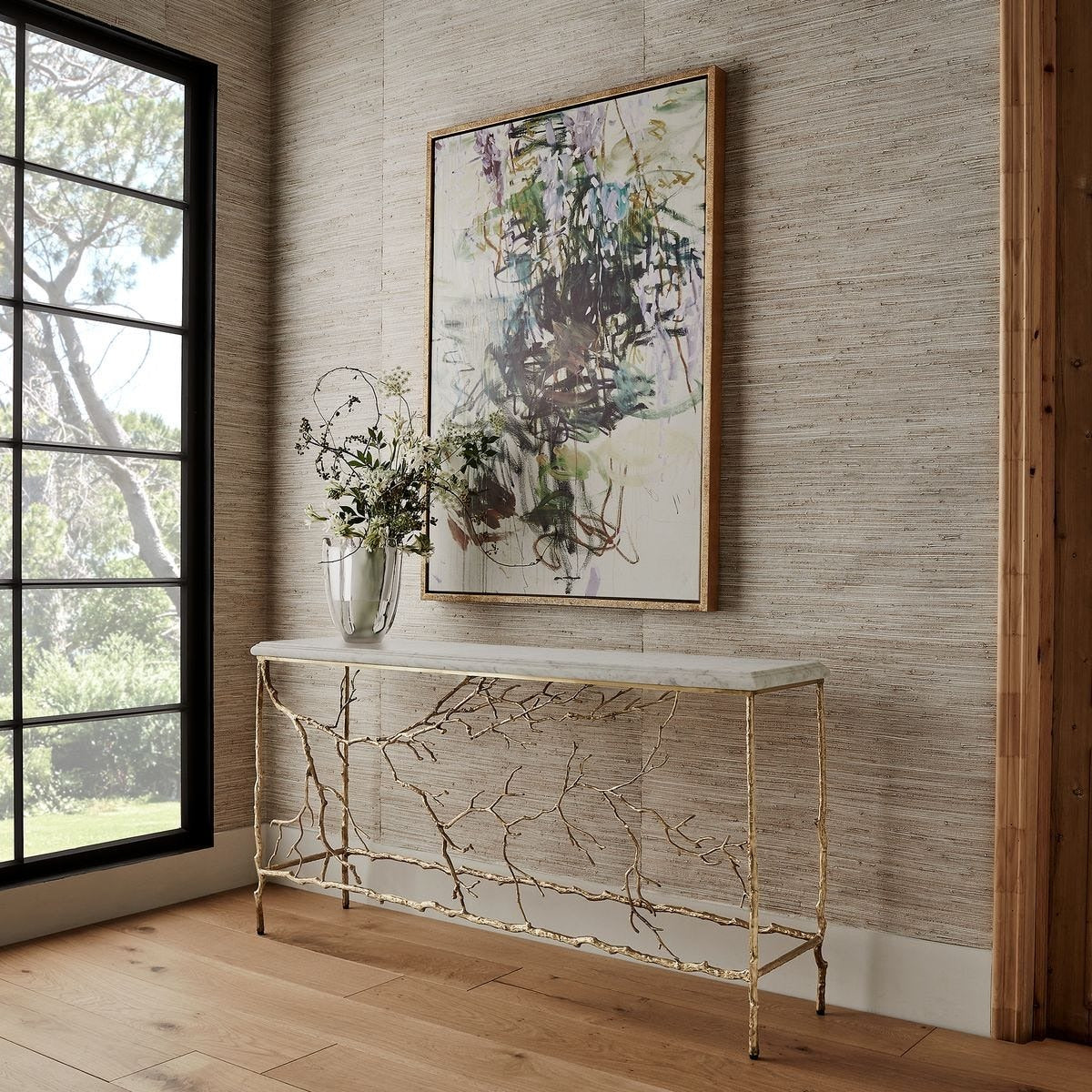 Golden Chestnut Console Table by Uttermost