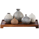 Nestling Vases in Coffee - Set of 5 by Uttermost