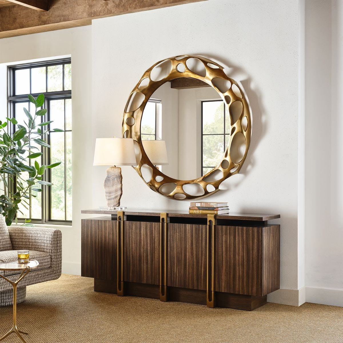 Swiss Cheese Mirror - Large by Uttermost