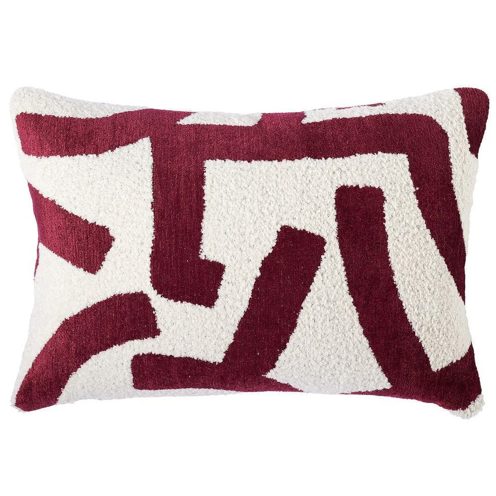The Flip Side Cushion in Raspberry by Uttermost
