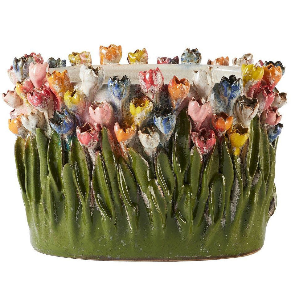 Tulip Symphony Cachepot by Uttermost