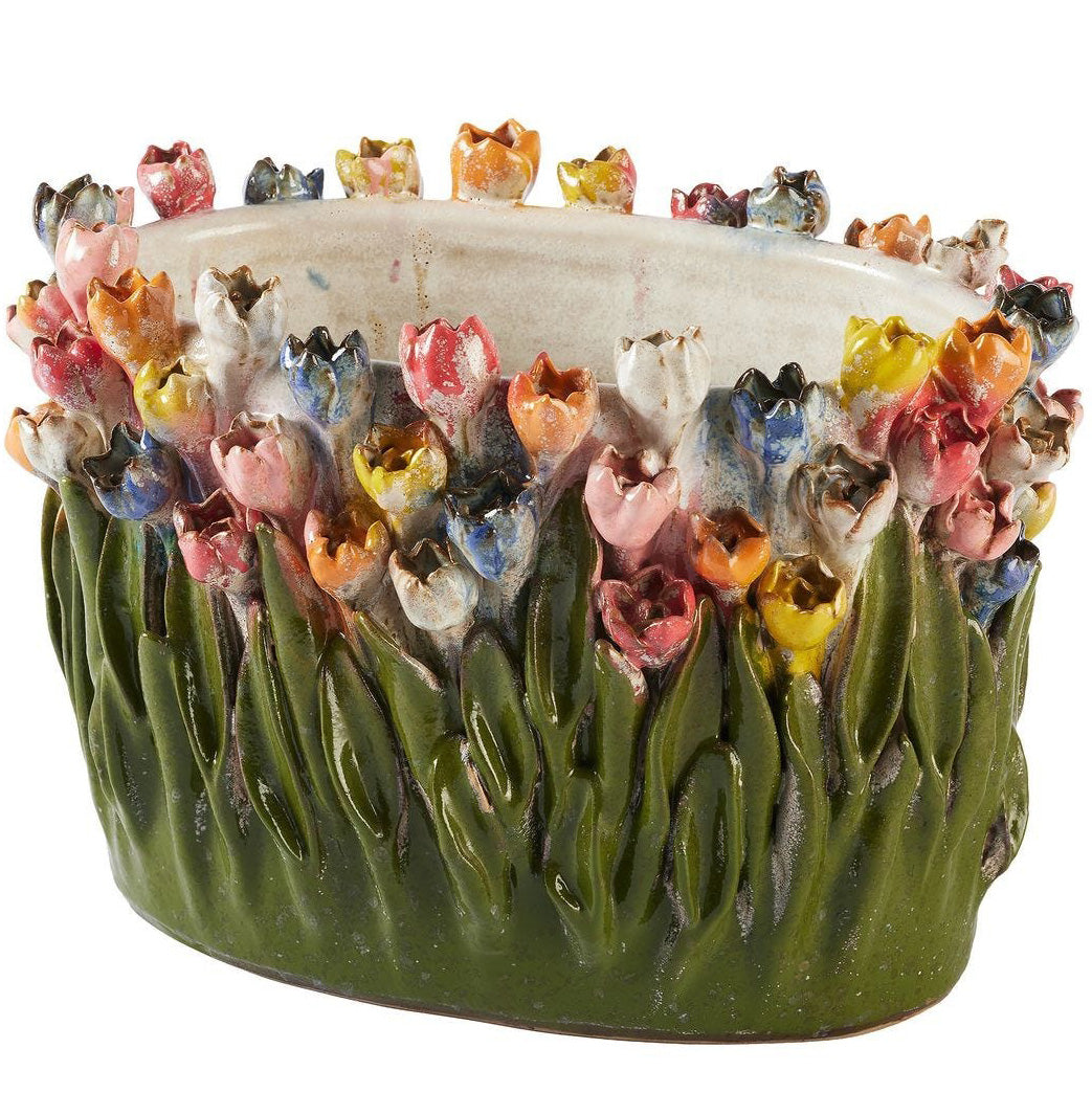 Tulip Symphony Cachepot by Uttermost