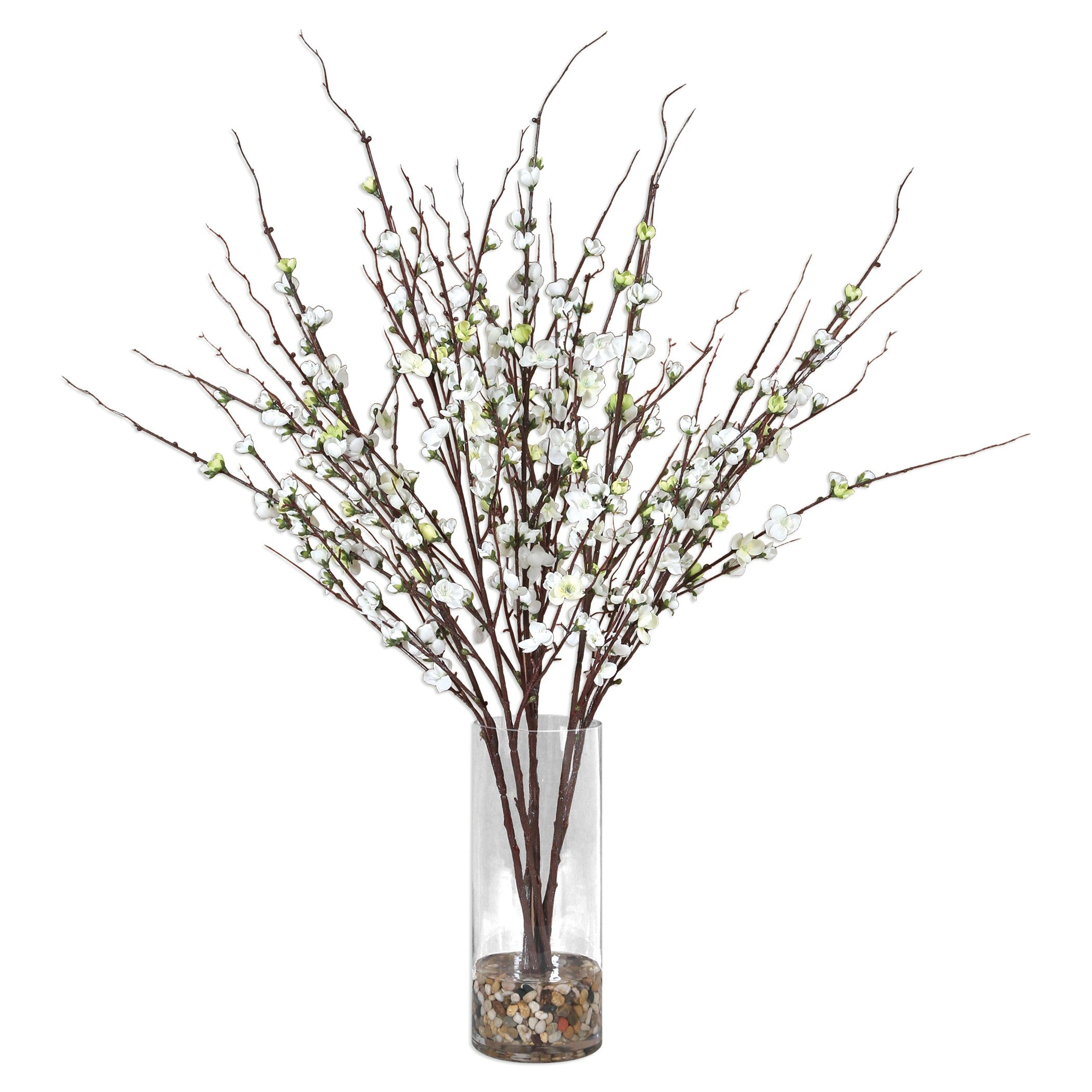 Quince Blossoms Silk Centerpiece by Uttermost