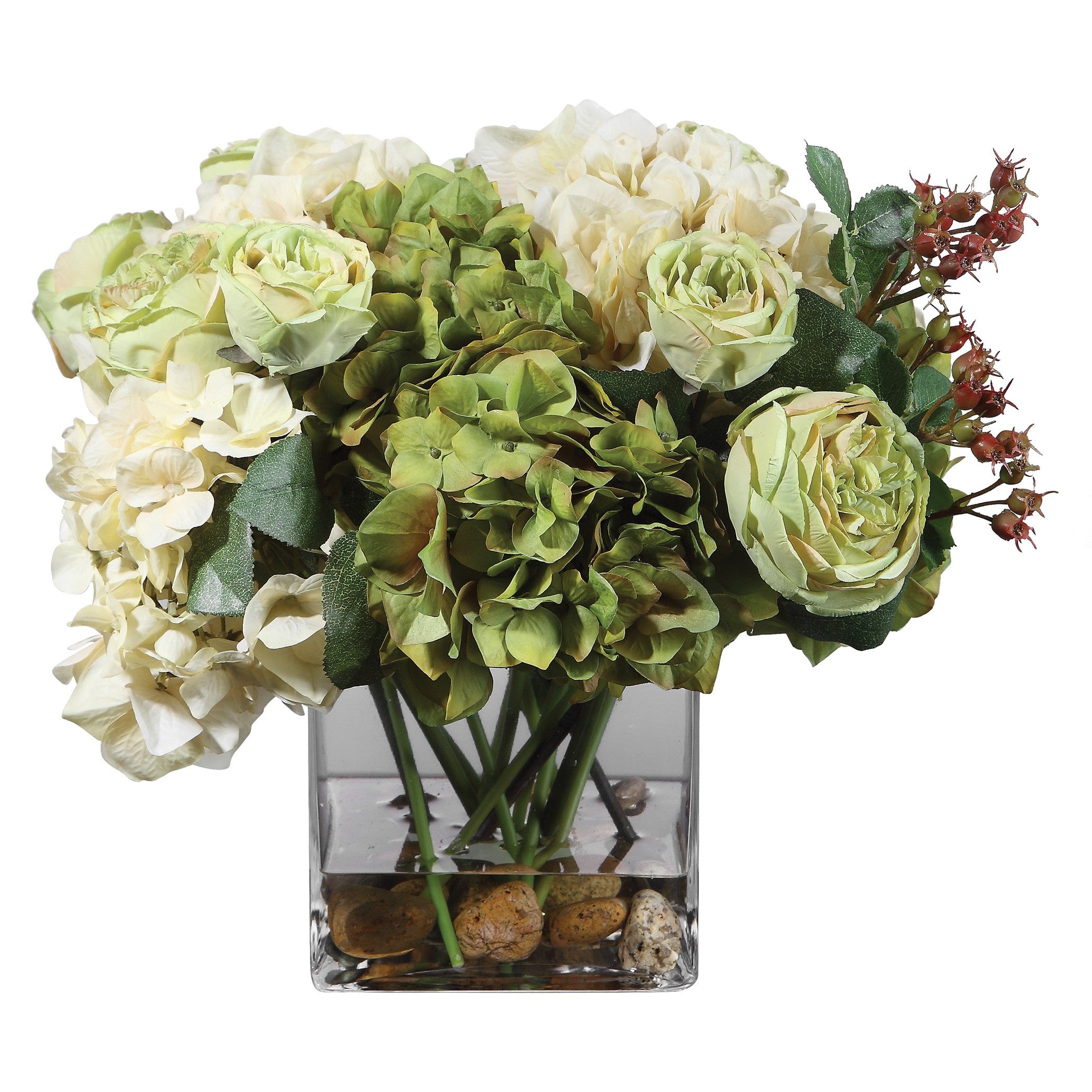 Cecily Hydrangea Bouquet by Uttermost