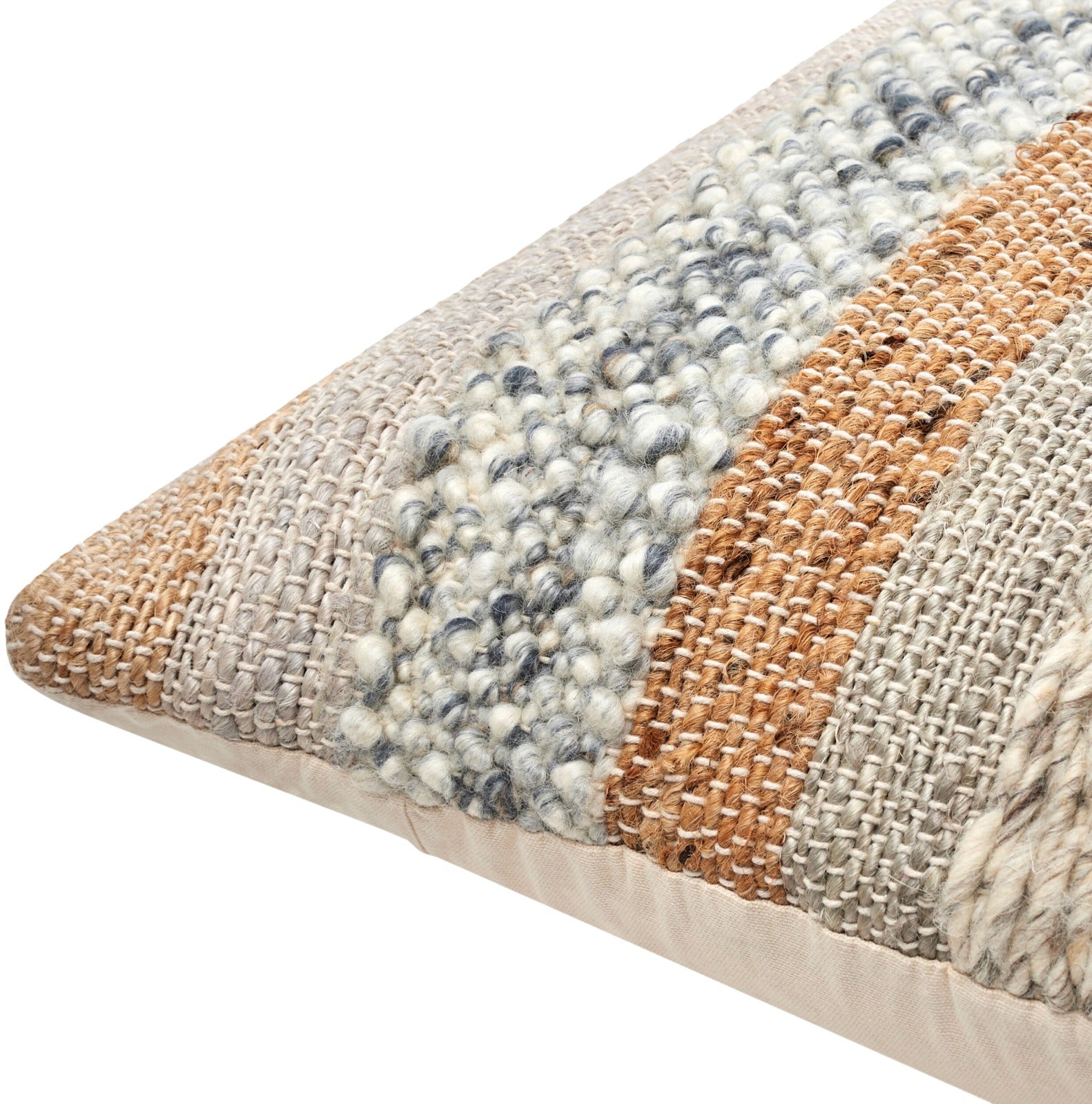 Boundary Woven Cushion in Soft Grey by Keiichi