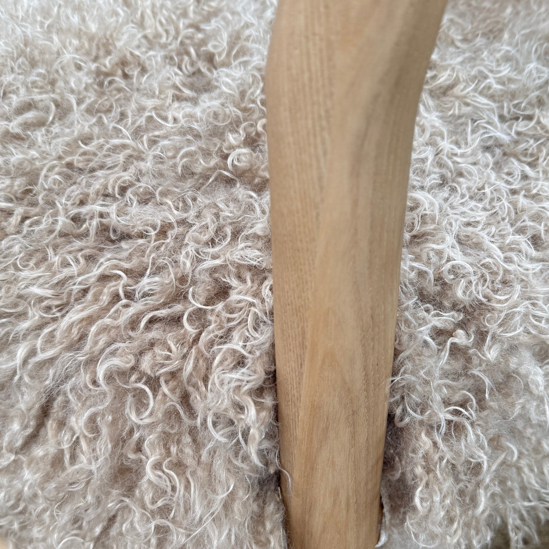 Bourton Dining Chair in Faux Mongolian Fur by Keiichi