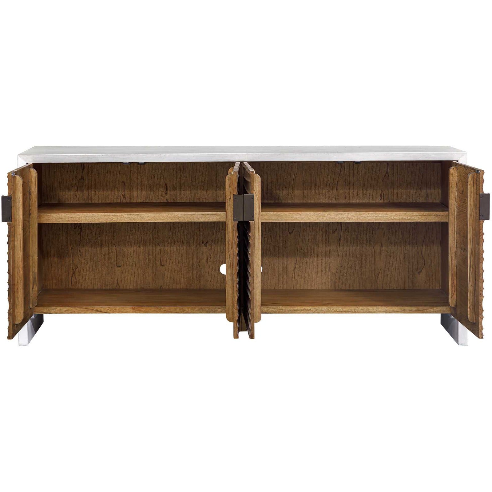 Brinson Sideboard in Carved Wood by Uttermost