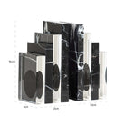 Fancy Black Marble & Crystal Bookstand by Richmond Interiors