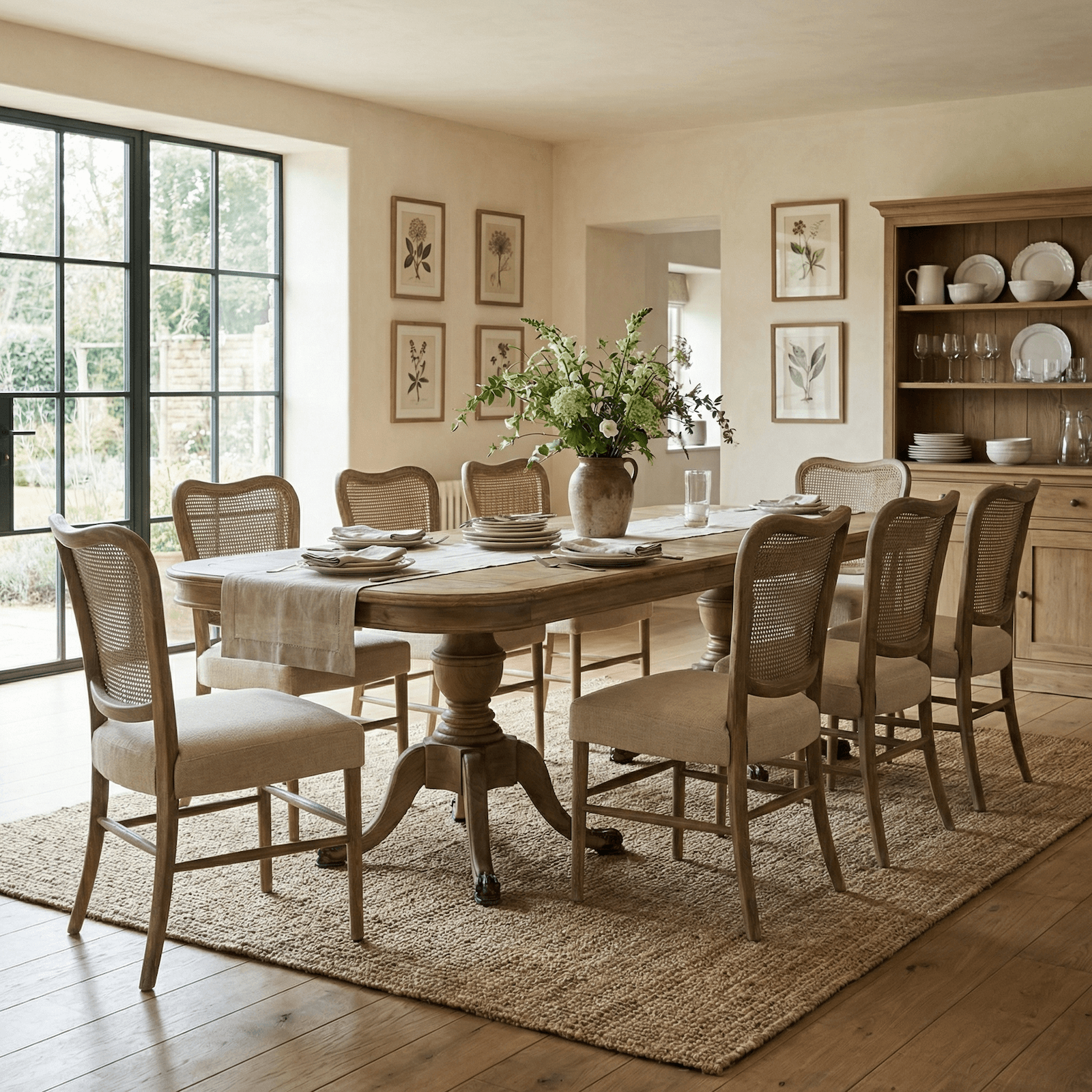 Buckingham Extending Solid Oak Dining Table by Keiichi
