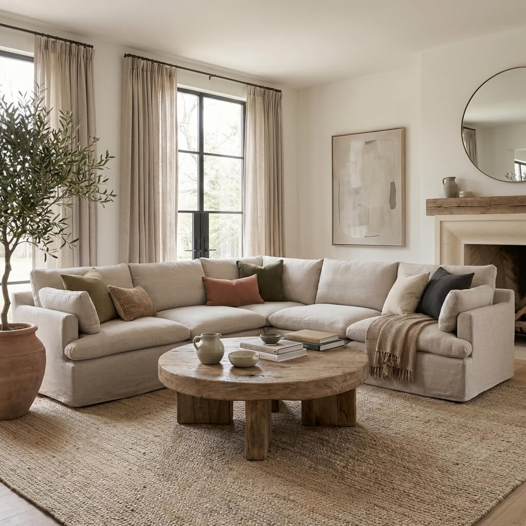 Burford Large Corner Sofa by Keiichi