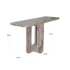 Westin Grey Travertine Console Table by Richmond Interiors