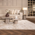 Dulce Denizly Grey Marble Side Table by Richmond Interiors