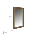 Ironville Gold Rectangle Mirror by Richmond Interiors