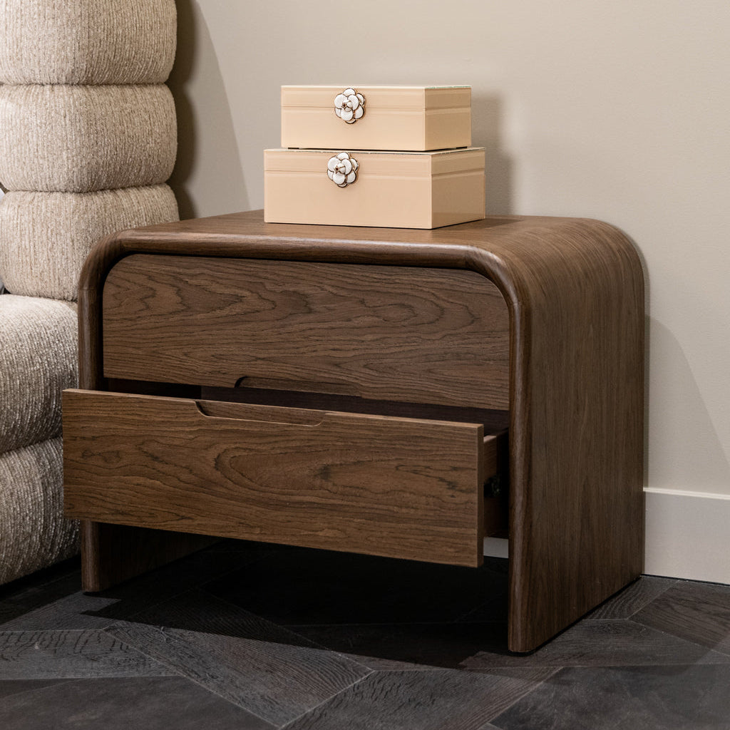 Bedford Brown 2-drawers Bedside Table by Richmond Interiors