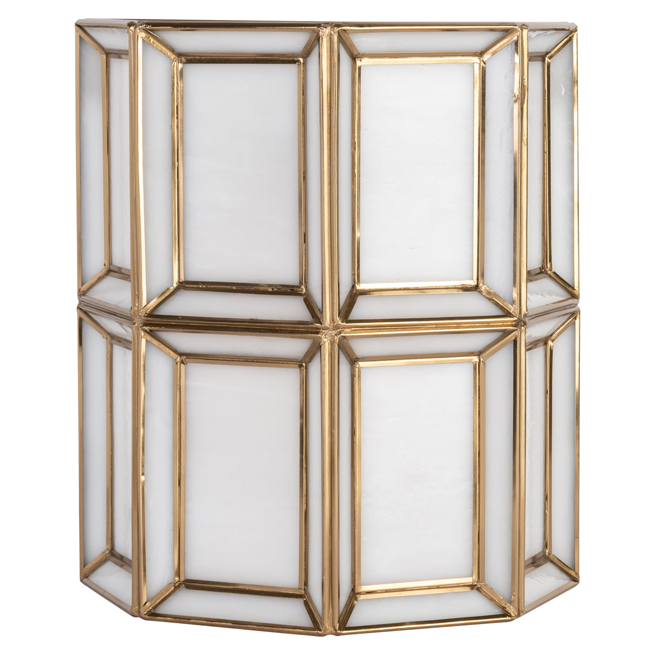 Amara Antique Brass & Glass Wall Light by Richmond Interiors