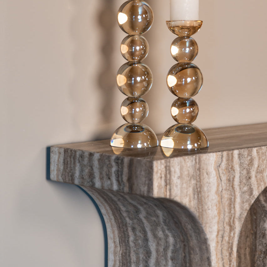 Dulce Grey Marble Arched Console Table by Richmond Interiors