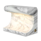 Carved Beam Rechargeable Mini Lamp in Arabescato Marble by Uttermost