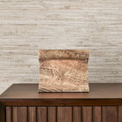 Carved Beam Rechargeable Mini Lamp in Latte Onyx by Uttermost