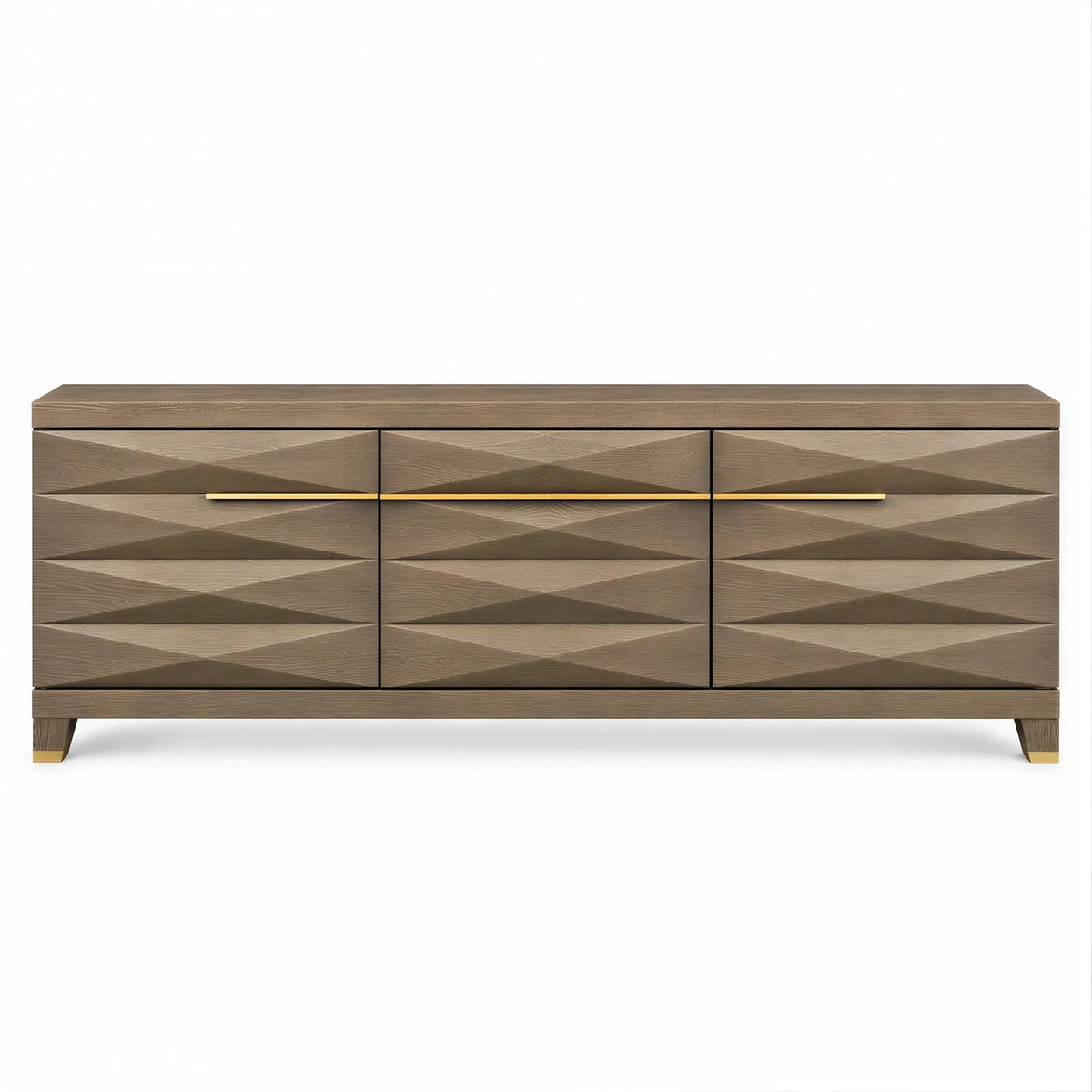 Cassis Grey Oak Wood Media TV Cabinet Unit Berkeley Designs