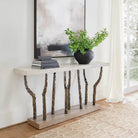 Catalina Branch Console Table in Dune by Theodore Alexander