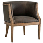 Orlando Accent Chair in Leather by Theodore Alexander