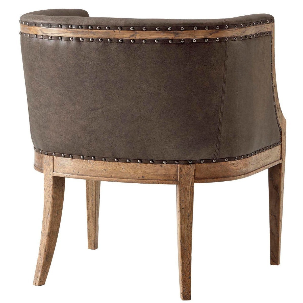 Orlando Accent Chair in Leather by Theodore Alexander