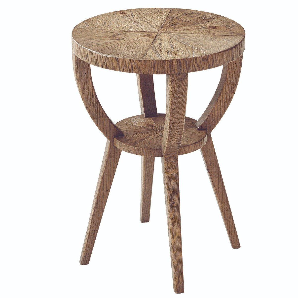 Round Accent Table Southfield in Echo Oak by Theodore Alexander