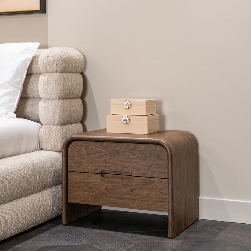 Bedford Brown 2-drawers Bedside Table by Richmond Interiors