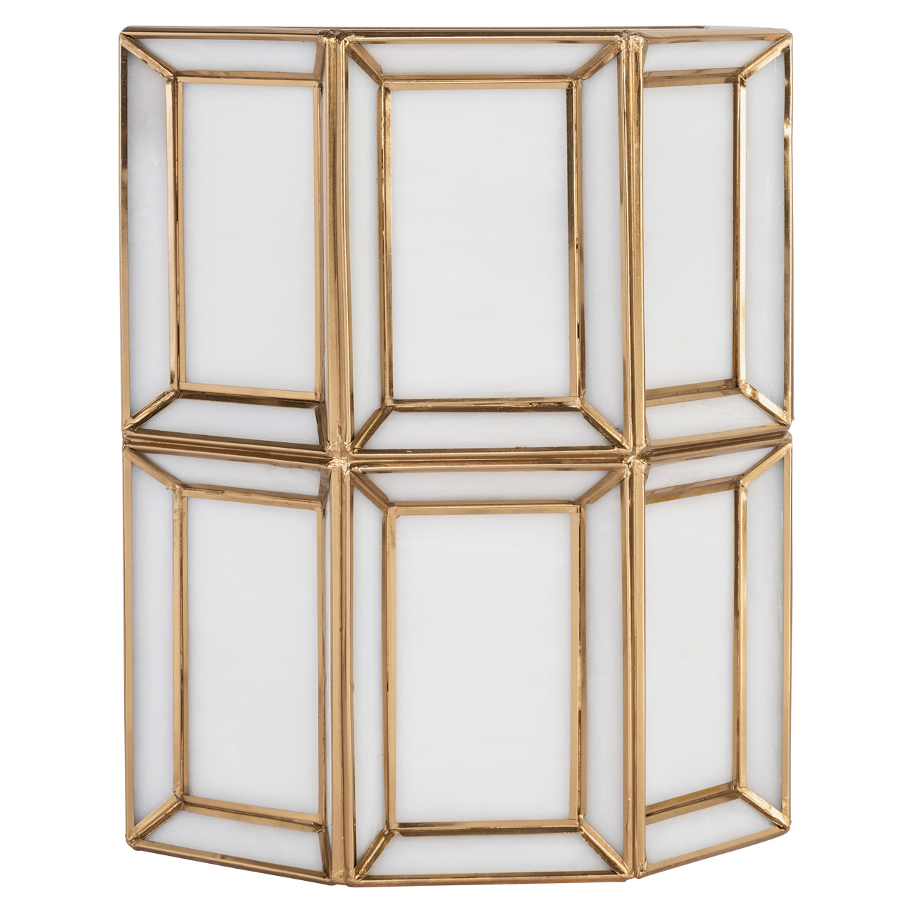 Amara Antique Brass & Glass Wall Light by Richmond Interiors