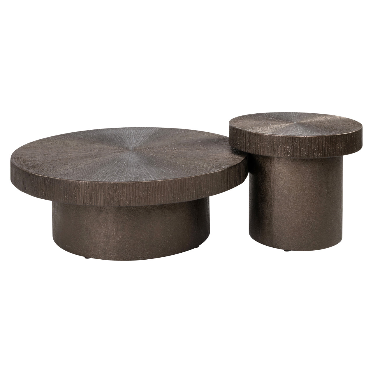 Lindo Bronze Metal Coffee Tables (Set of 2) by Richmond Interiors