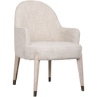 Luna Dining Arm Chair II in Light by Theodore Alexander