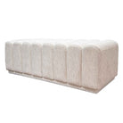 Konya Cream Boucle Ottoman by RV Astley