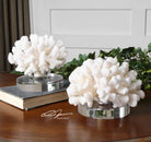 Hard Coral Sculptures - Set of 2 by Uttermost
