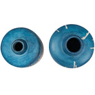 Coastal Cascade Indoor-Outdoor Blue Vases, Set of 2 Uttermost