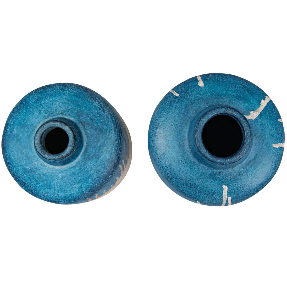 Coastal Cascade Indoor-Outdoor Blue Vases, Set of 2 Uttermost