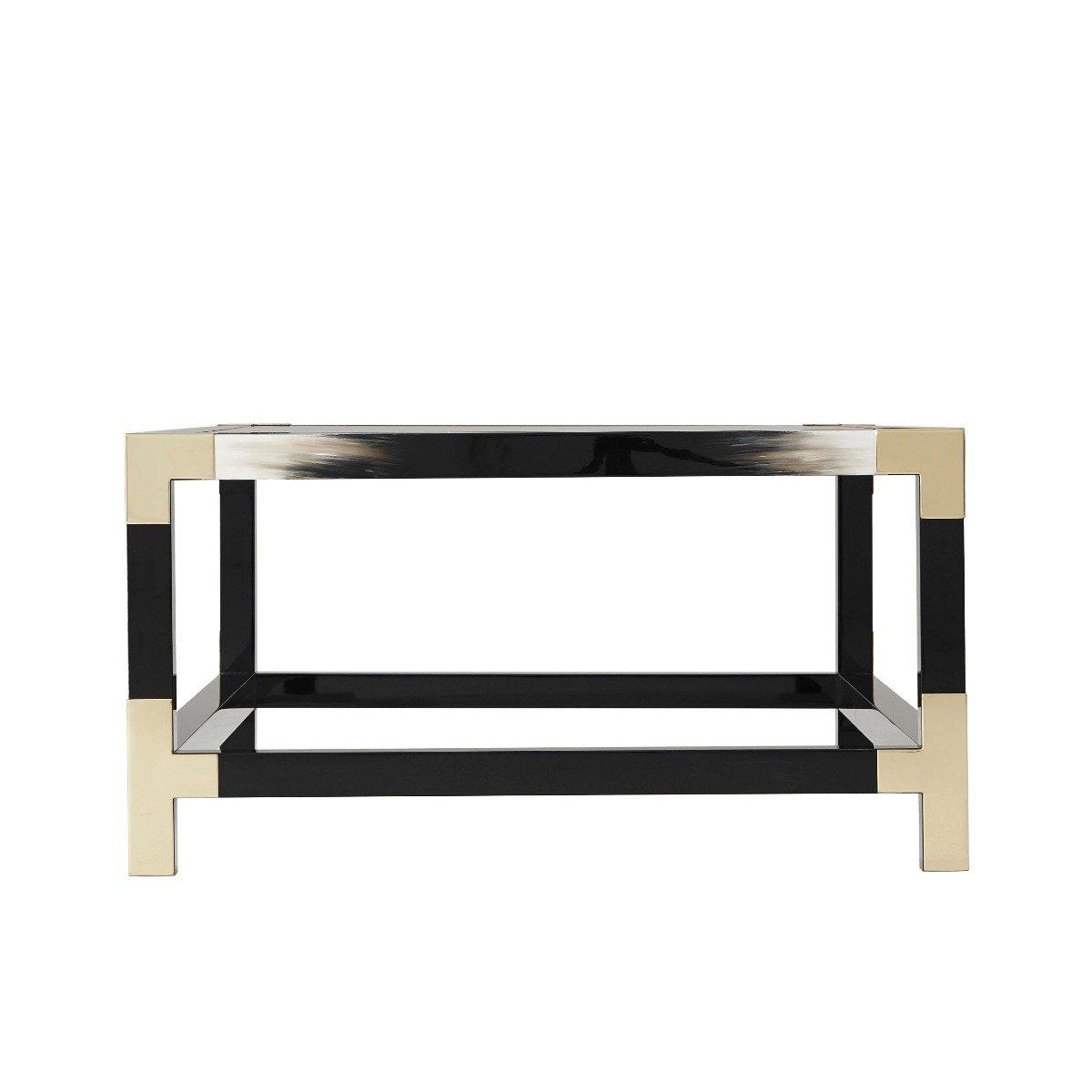 Cutting Edge Coffee Table in Black by Theodore Alexander