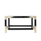 Cutting Edge Coffee Table in Black by Theodore Alexander