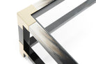 Cutting Edge Coffee Table in Black by Theodore Alexander
