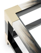 Cutting Edge Coffee Table in Black by Theodore Alexander
