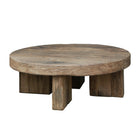 Reclaimed Oak Coffee Table Round by Keiichi