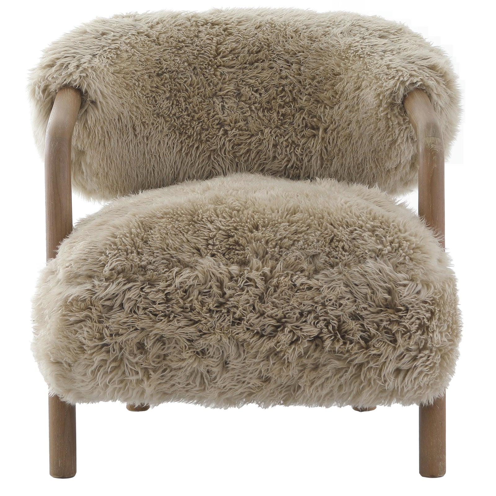Cotswold Lion Accent Chair in Real Sheepskin by Keiichi