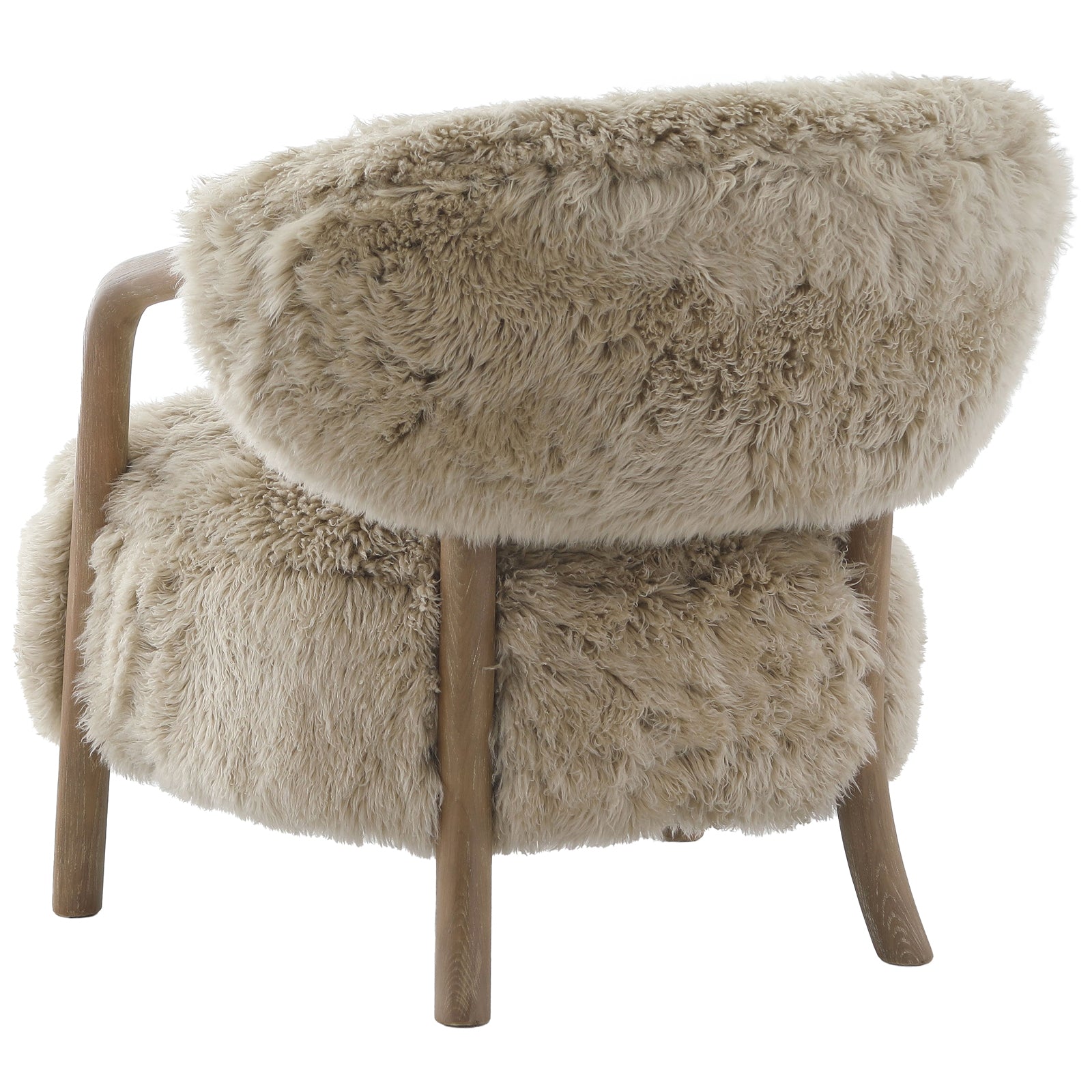 Cotswold Lion Accent Chair in Real Sheepskin by Keiichi