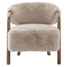 Cotswold Lion Accent Chair in Faux Sheepskin by Keiichi