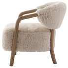 Cotswold Lion Accent Chair in Faux Sheepskin by Keiichi