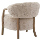Cotswold Lion Accent Chair in Faux Sheepskin by Keiichi