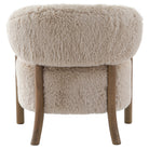 Cotswold Lion Accent Chair in Faux Sheepskin by Keiichi