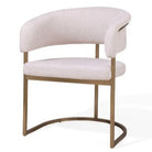 Clemont Taupe Fabric Dining Chair by Tommy Franks