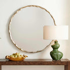 Crinkle Round Mirror Uttermost