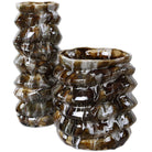 Cuoco Glazed Brown Vases - Set of 2 by Uttermost